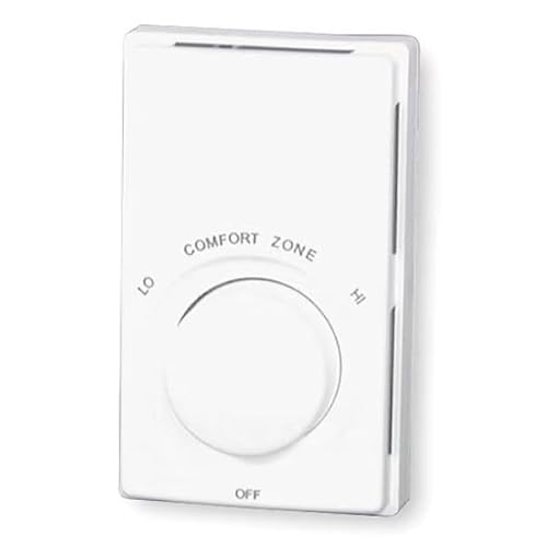 Electric Baseboard Heater Thermostat, 2 Poles, Northern