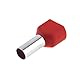 SeKi 17225 Zwillingaderendhülsen 2x10,0mm², rot, 100 Stk. Zwillings Aderendhülse, 10mm²