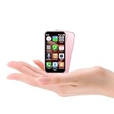 Leemoosa Mini Intelligent Unlocking Phone 3-inch high-Definition Touch Screen 3G Android Dual Card Dual Standby face ID Small Smartphone Suitable for Students and Children (2+16GB)(Pink)