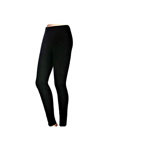 leggings Jadea 4367 donna invernale felpato, Nero, Taglia M/L