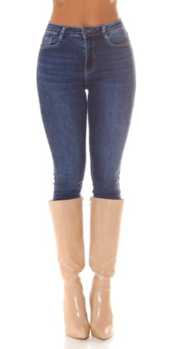 Jean skinny taille haute stretch bleu denim pour femme tendance
