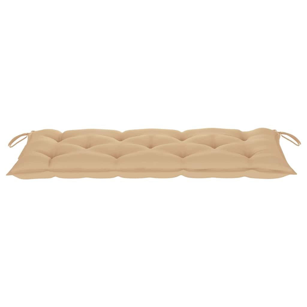 Ławka ogrodowa z poduszką 120 cm lite drewno akacjowe