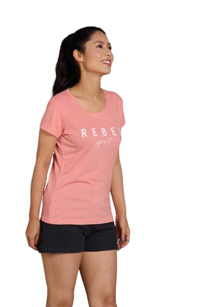 Image of Go Devil Women's Casual Printed Round Neck Oversized Stylish T Shirt