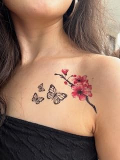 BeyondTattoos Tatouage temporaire japonais en fleurs de cerisier - Tatouage japonais - Faux tatouage HB744X – vue 4
