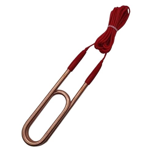 High-Power Industrial Double U Type Electric Heating Element - 220V/380V Submersible Copper Heater for Tanks and Pools(380V,4KW 380mmL)