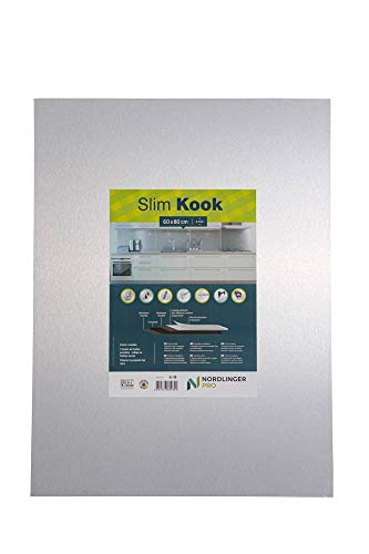 Nordlinger Slim Kook Kompositplatte, 60 x 80 cm, 0,15 mm, Aluminium, Bürste, 60 x 80 cm, EP: 3 mm