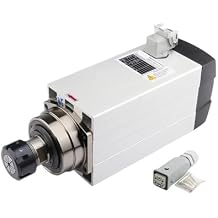 Air-Cooled Spindle Motor 4.5kw Air-Cooled Spindle ER32 CNC Square Spindle Motor 4 Bearing 220V 380V Engraving Machine CNC Milling Machine4.5kw ER32 380V