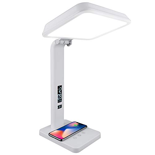 TheraLite Aura Qi Light Therapy Sun Lamp, UV Free, 10,000 LUX Light Therapy Lamp, Includes Alarm Clock, Phone Charger, USB Port, White Light by Theralite - Used condition - US$26.35
