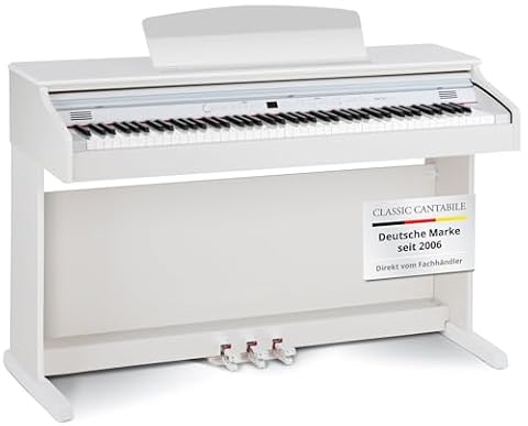 Classic Cantabile DP-50 WM pianino elektryczne białe matowe