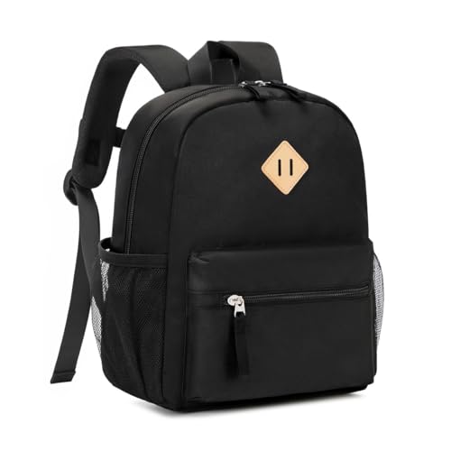 Image of QIXIHU Toddler Backpack for Boys Girls, 12'' Mini Preschool Backpack for Kids Age 2-4 Years Old Small Toddler Bookbag for Kindergarten with Chest Buckle and Reflective Strip