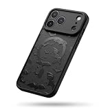 Case Made for iPhone 17 Pro [Compatible with MagSafe] Black Bats Pattern Design Soft TPU Bumper Hard PC Back Anti-Fall Shockproof Protective Slim Magnetic Cover for Teen Boys Girls Women(Bats-17Pro)
