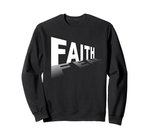 Faith Over Fear ? Christian Minimal Text Graphic (Black) �g���[�i�[