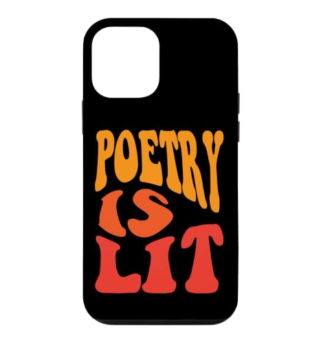 Poetry is Lit Citation Humoristique Poètes écrivains Amateurs de littérature Coque pour iPhone 12 Mini