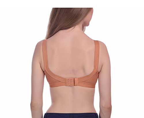 Image of Viral Girl Women's Wire-Free Cotton Hosiery Bra | Non-Padded, Full Coverage, Adjustable Straps | Soft Comfortable Innerwear with Hook & Eye Closure for Everyday Use