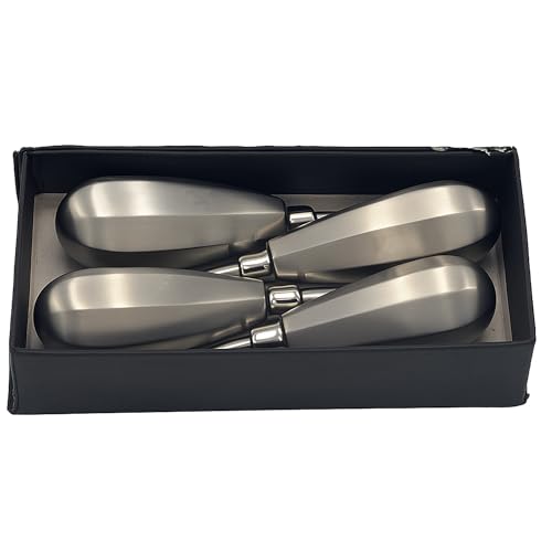 DrTail Veterinary Winged Elevators for Pet Dental Procedures Stainless Steel Elevators for Dogs, Cats & Small Animals Precision Winged Tools for Safe Tooth Elevation & Extraction (4-Piece (2mm–5mm))