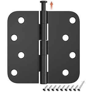 Hosom HO-4040R Türscharniere 6 Stück Schwarz
