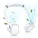Tragbarer Ventilator, Hanging Neck Fan mit 3 Geschwindigkeiten, persönlicher Ventilator, USB-Tischventilato Mini Lüfter für Büro, Reisen, Sport, Haushalt, Outdoor (Weiß)