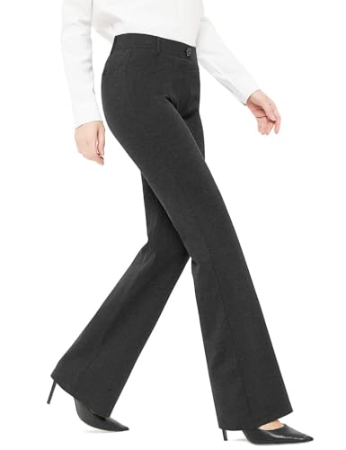 Women's Stretchy Bootcut Dress Pants Office Work Business Casual Slacks with Pockets 28"/30"/32" Inseam2