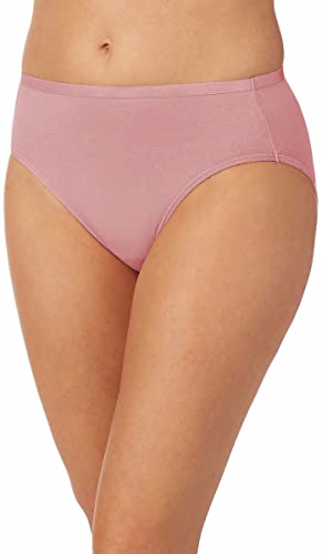 Carole Hochman Womens 5-Pack Midnight Hi-Cut Cotton Hipster (Rhododendron/Cloud Gray/Faded Floral/Blush/Dark Navy Heather, X-Large) #TOP4