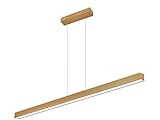 Diese LED Esstischlampe aus Holz wird von einem europäischen Hersteller aus der Beleuchtungsbranche angeboten. Es ist eine Deckenlampe, die perfekt zu minimalistischen Innenräumen passt.