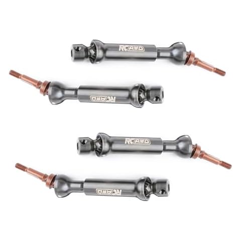 RCAWD S2 Tool Steel Drive Shaft for 1/10 Slash Upgrades Part, 300% Heavy Duty Driveshaft for 4X4 CVD Hoss Rustler Front Rear Driveshaft Stampede VXL 4WD Upgrades Cover