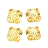 (100pcs) Brand: Adabele; faceted bicone beads, 16 facets/cuts per bead; Multiple facets to increase light reflectivity, and it adds impressive sparkle to your jewelry or craft piece Material: crystalized glass materials, same as Swarovski crystals, b...
