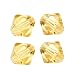 50 10mm Adabele Austrian Bicone Faceted Crystal Beads Gold Champagne Alternative For Swarovski Preciosa Crystalized #5301/5328
