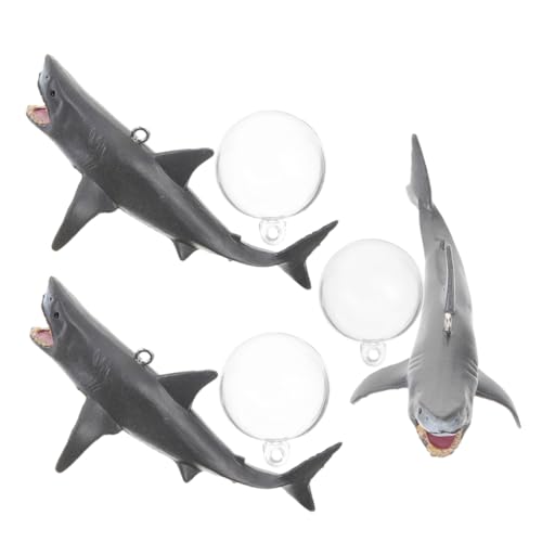iplusmile 3個セット 水槽のサメの装飾 水槽用エアーポンプ フィッシュボウル サメの飾り - Shark decoration サメの模様 - Shark pattern 水槽の装飾