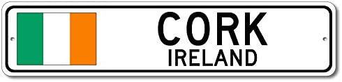 Cork, Ireland - Irish Flag Street Sign - Metal Novelty Sign, Sign, Man Cave Street Sign, Ireland City Sign, Irish Pub and Bar Wall Decor - 4x18 inches image 5