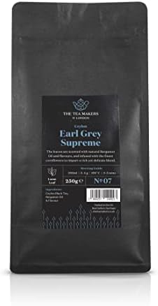 The Tea Makers of London Ceylon Earl Grey Supreme Black Loose Leaf Tea 250g Pack