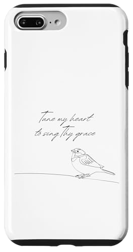 Tune My Heart To Sing Thy Grace Bird Come Thou Fount�^���� �X�}�z�P�[�X iPhone 7 Plus/8 Plus �p