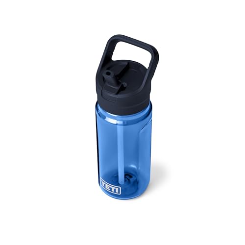 Image of YETI Yonder 600 ml /20 oz Water Bottle with Yonder Straw Cap, Royal Blue