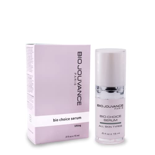 Bio Jouvance Paris - Bio Choice Serum 0.5Oz / 15Ml - Lifting | Relax And Reduce Wrinkles | Hydrating | Anti-Aging | Daily Facial Skin Care Treatment Regimen | Made In France #TOP7