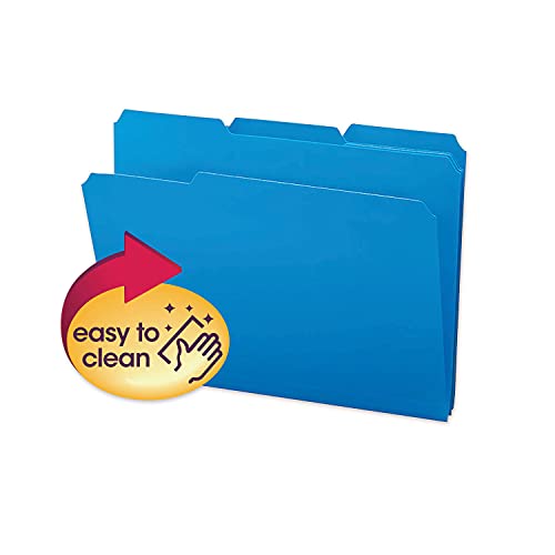 Dossier Smead 10503 en PP bleu résistant et imperméable pour protéger vos dossiers importants