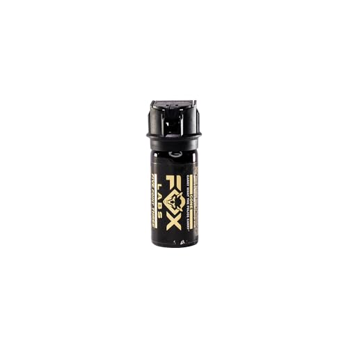 Fox Labs Five Point Three Pepper Spray 5.3 Million SHU High Intensity 2% OC Legacy Formula Flip Top Safety Cap UV Marking Dye Self-Defense Spray (1.5 OZ (Cone Fog))