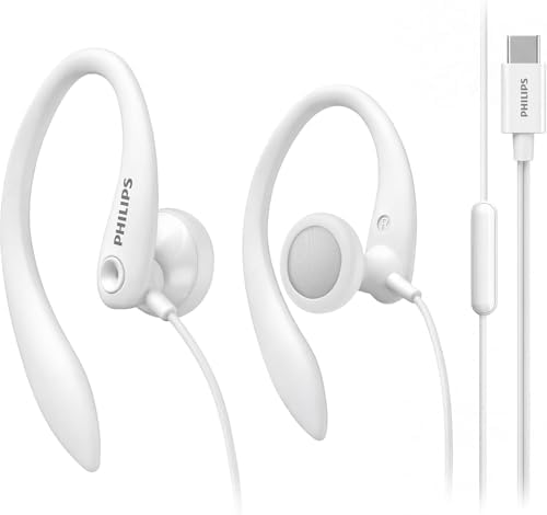 Package contents showing only the Philips ear hook headphones.