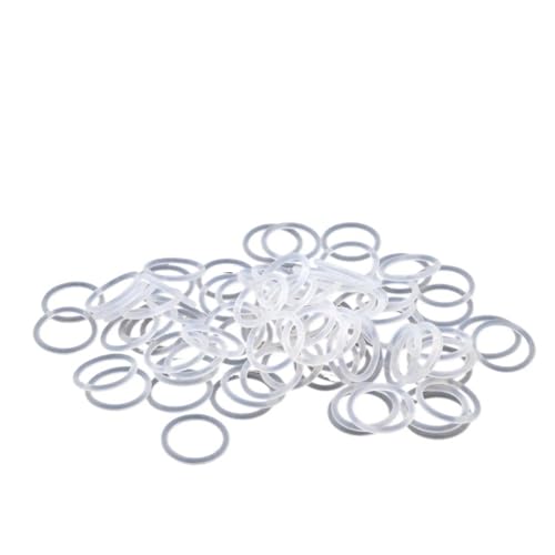 10/50�� �z���C�g �V���R�� VMQ O�����O �K�X�P�b�g CS 1.5mm �O�a 5~80mm �H�i�O���[�h �V�[�����O �h�� �≏ �S�� �V���R�� O�����O(10Pcs,OD 19MM ID 16MM_CS 1.5MM)