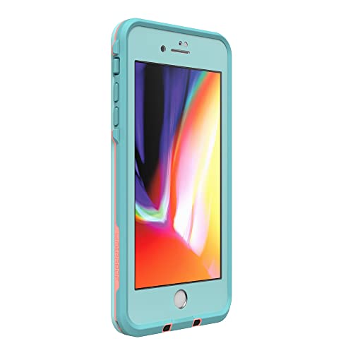 Lifeproof Frē Series Waterproof Case For Iphone 8 Plus & Iphone 7 Plus (Only) - Non-Retail Packaging - Wipeout (Blue Tint/Fusion Coral/Mandalay Bay) #TOP5