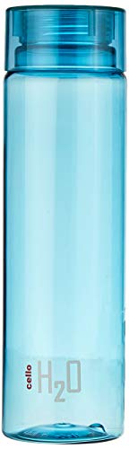 CELLO H2O Round Unbreakable Plastic Water Bottle Premium Edition | Leak proof & break-proof | Best Usage for Office/School/College/Gym/Picnic/Home/Fridge | 1 Liter | Blue, Set of 1