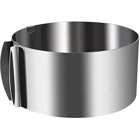 Uncle Jack Adjustable Cake Mousse Mould Stainless Steel 6 to12 Inch Cake Mold Ring Baking Décor Cover