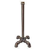 Rustic Industrial Standing Pipe Paper Towel Holder, Kitchen Tissue Holder Countertop for Kitchen & Bathroo, Simply Tear Roll Contemporary Paper Towel Holder Napkin Towel hold (Bronze)