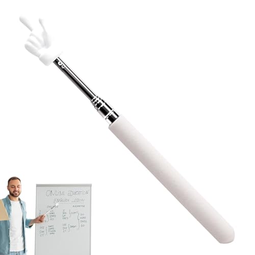Puntero De Maestros, De Puntero De Enseñanza Telescópico Para Aula | Puntero Retráctil De Mano De Metal De Longitud Extendida De 21,7 Pulgadas, Puntero De Pizarra Blanca De Presentador De Mano
