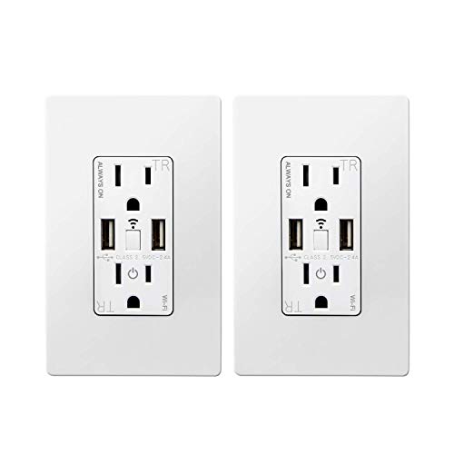 Free Shipping ๐ TOPGREENER Smart Wi-Fi In-Wall Tamper Resistant Dual USB Charger Outlet, Compatible with Alexa, Google Assistant, IFTTT, 15A Receptacle, No Hub Required, TGWF215U2A, 2-Pack Free Shipping ๐ TOPGREENER Smart Wi-Fi In-Wall Tamper Resistant Dual USB Charger Outlet, Compatible with Alexa, Google Assistant, IFTTT, 15A Receptacle, No Hub Required, TGWF215U2A, 2-Pack