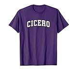 Cicero New York Vintage Athletic Sports B&W Print T-Shirt