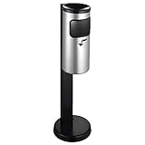 Volumen: 10 l Format 4260058004245 – abfall-ascher Rondo neusilber mit standfuñ