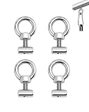 BTACGWP 4 Pezzi Bulloni Occhiello M4, Acciaio Inox 304 Antiruggine, Ganci per Tende da Sole Esterne e T-Track, Fissaggio Robusto Anticorrosione per Camper, Caravan e Camping