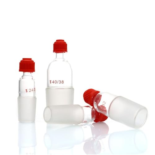 Inovey 2Pcs 14/19/24/29/34/40 Manchon De Vis En Plastique Fournitures De Laboratoire Thermomètre En Verre Adaptateur Thermomètre À Bouche De Vis Manchon -14/23