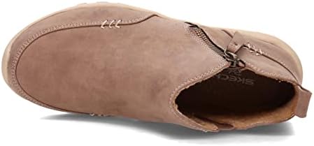 Skechers Modern Comfort Women's womens Reggae Fest 2.0 - Zip on By Ankle Boot, Mushroom, 9 US | Image 5