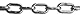 Chapuis BI3 Edelstahl-Kette, kurz, 56 kg, Durchmesser 3 mm, Spule 25 m, Grau