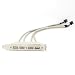 JIUWU Motherboard 4 Ports USB 2.0 Hubs Expansion Rear Panel Header Bracket